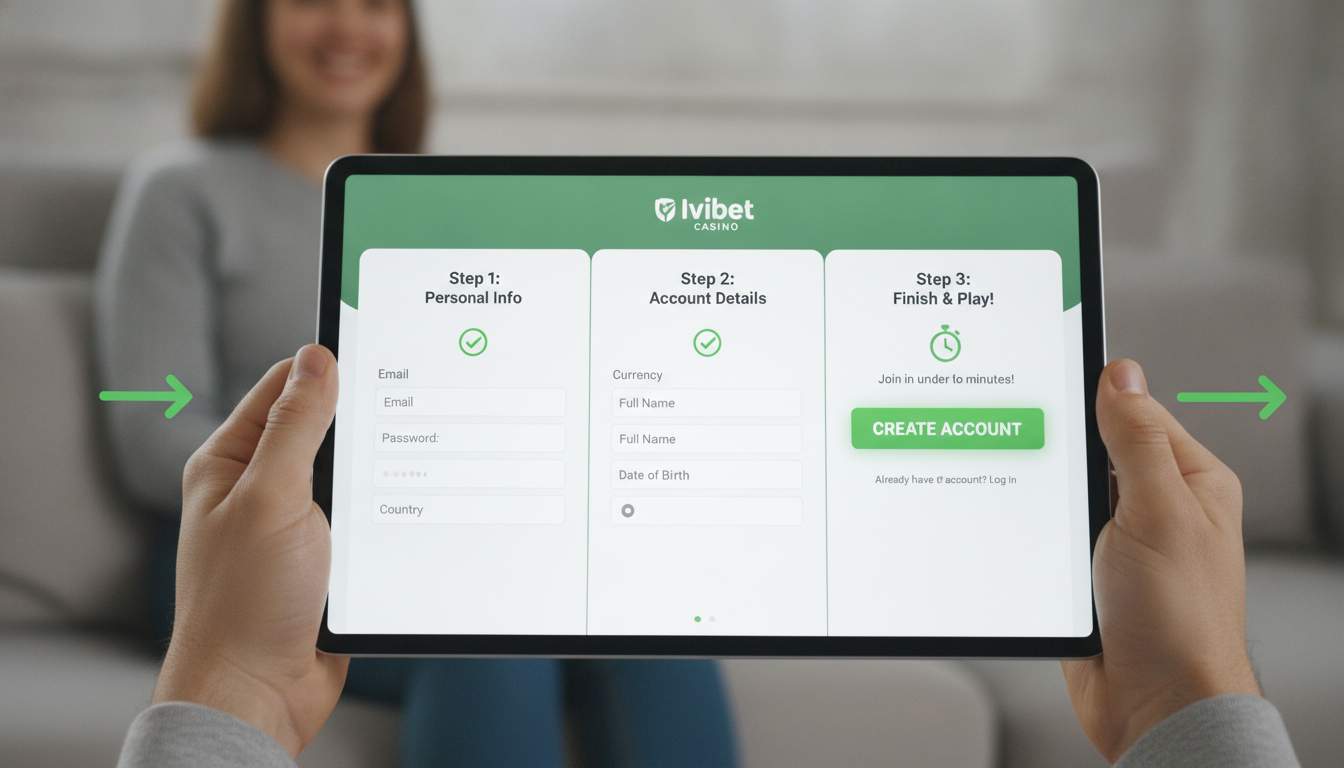 Registro no Ivibet Tela de registro do Ivibet Casino